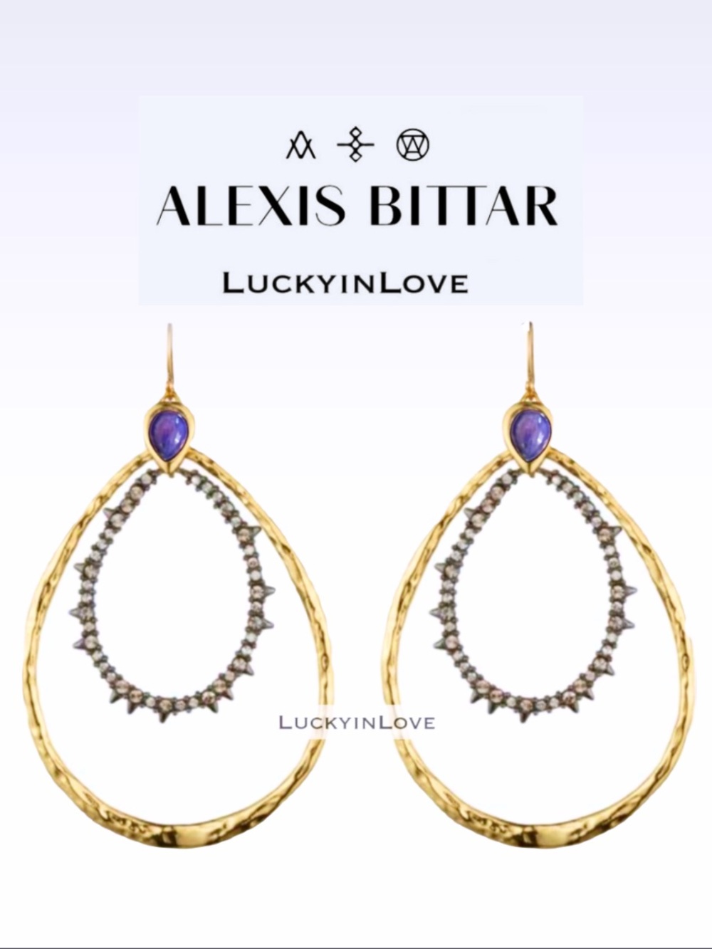 ALEXIS BITTAR • Miss Havisham Orbiting Double Hoop Drop Earrings
